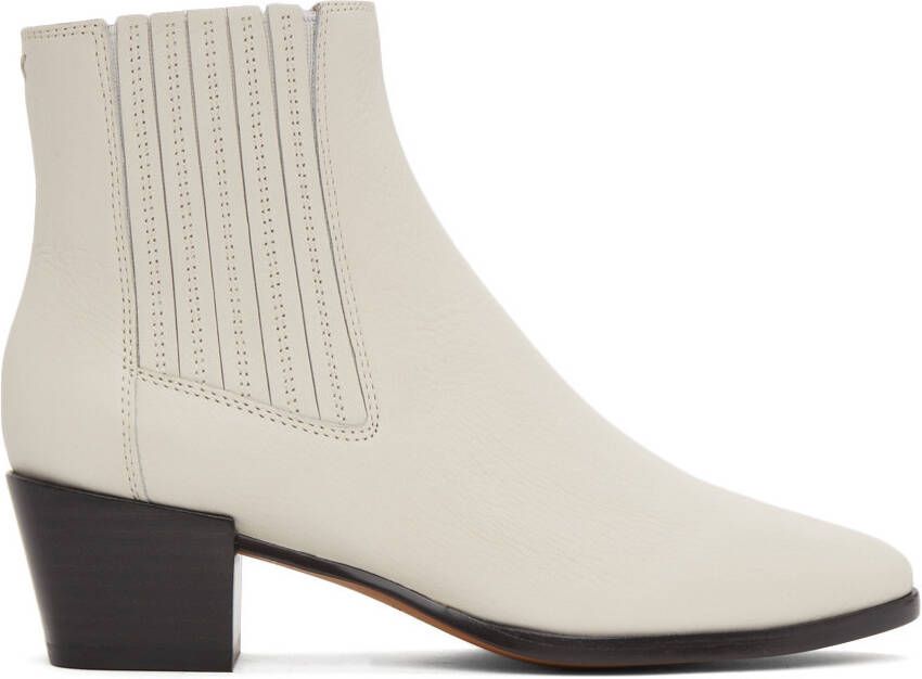 Rag & bone Off-White Rover Ankle Boots - Picture 1
