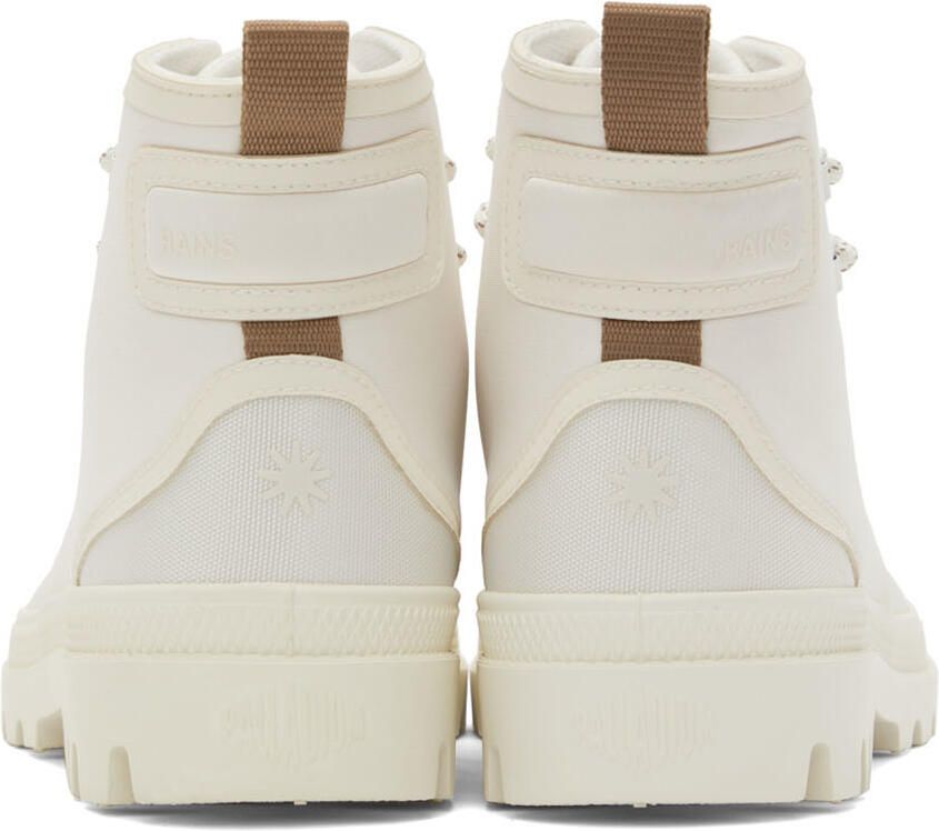 RAINS Beige Palladium Edition Pampa Lace-Up Boots