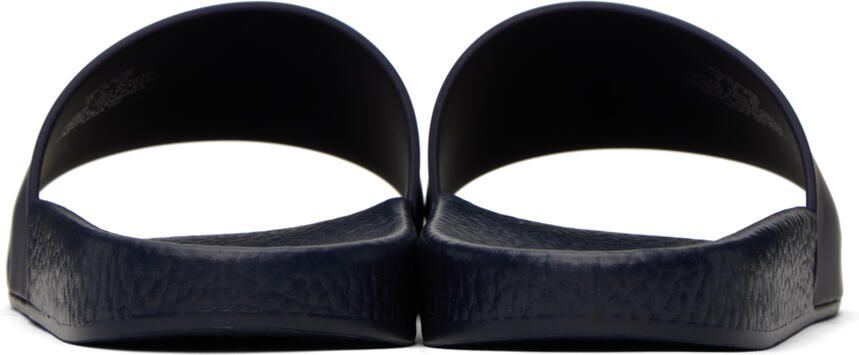 Polo Ralph Lauren Navy Polo Bear Slides - Picture 2