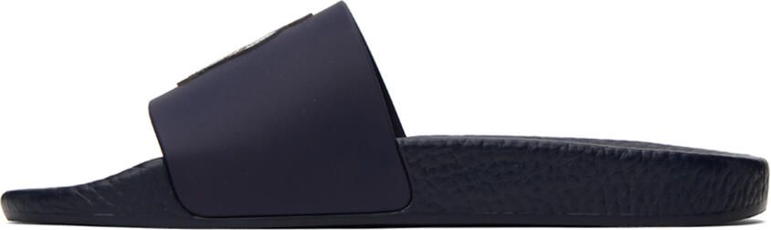 Polo Ralph Lauren Navy Polo Bear Slides - Picture 4