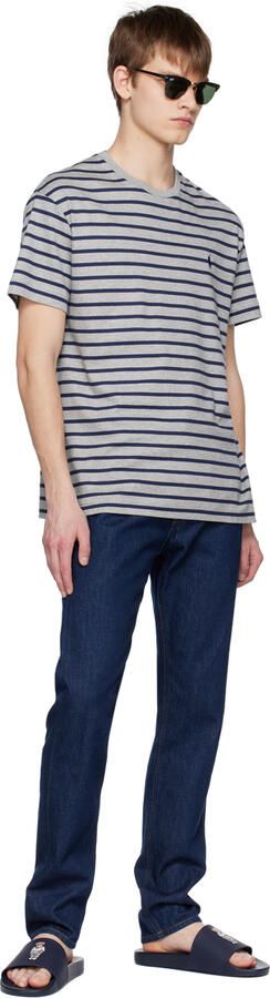 Polo Ralph Lauren Navy Polo Bear Slides - Picture 3