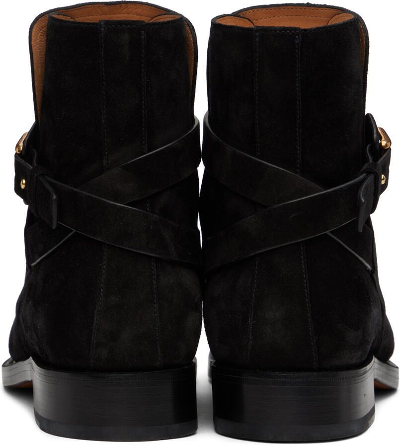 Ralph Lauren Purple Label Black Wellington Chelsea Boots