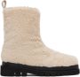 Recto Off-White Alex Faux-Shearling Boots - Thumbnail 1