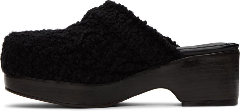 Recto Black Bohemian Clogs - Picture 3