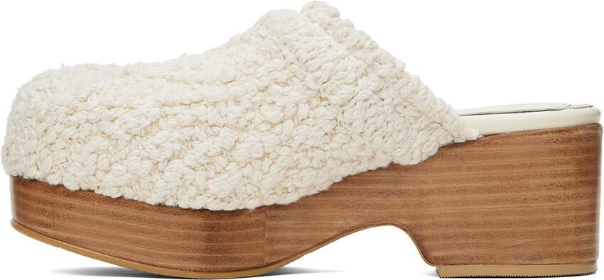 Recto Off-White Bohemian Clogs - Picture 3