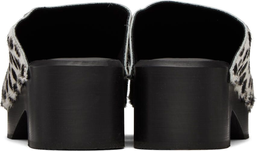 Re Done Black & White 70s Studded Clogs