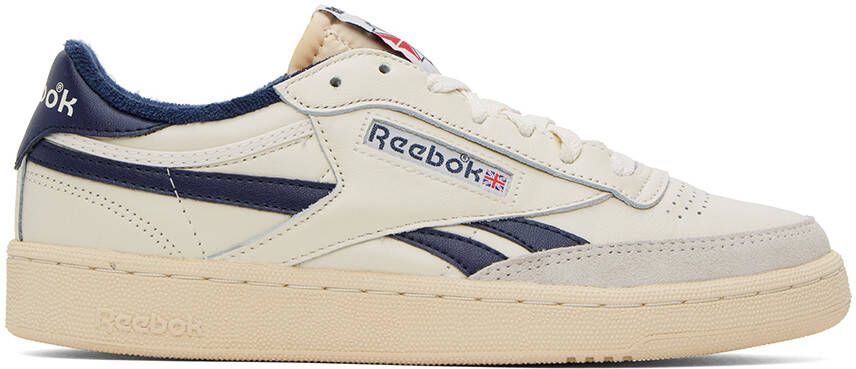 Reebok Classics Off-White & Navy Club C Revenge Vintage Sneakers