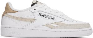 Reebok Classics White & Beige Club C Revenge Sneakers