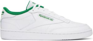 Reebok Classics White & Green Club C 85 Sneakers