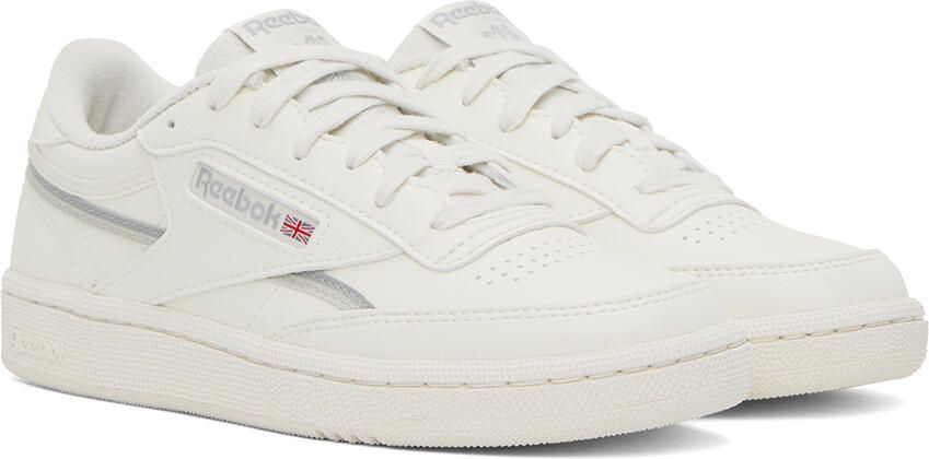 Reebok Classics Off-White & Gray Club C 85 Sneakers - Picture 2