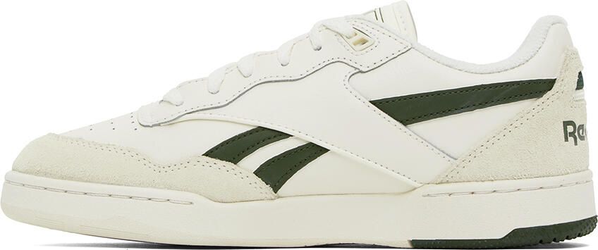 Reebok Classics White & Green BB 4000 II Sneakers - Picture 3