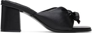 Reike Nen Black Bow Heeled Sandals