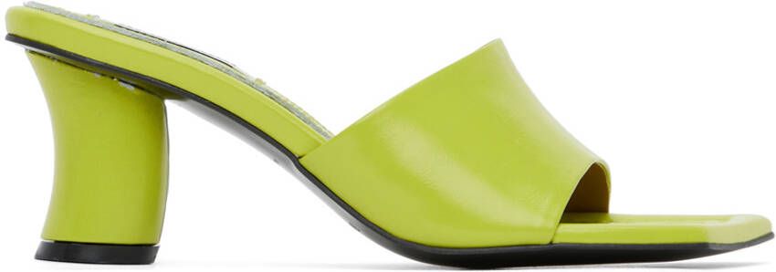 Reike Nen Green Curvy Heeled Sandals