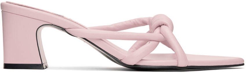 Reike Nen Pink Noodle Knot Heeled Sandals