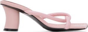 Reike Nen Pink Twisted Heeled Sandals
