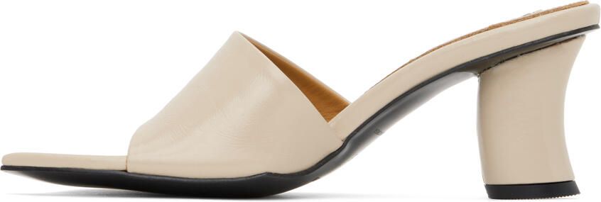 Reike Nen Beige Curvy Heeled Sandals - Picture 4