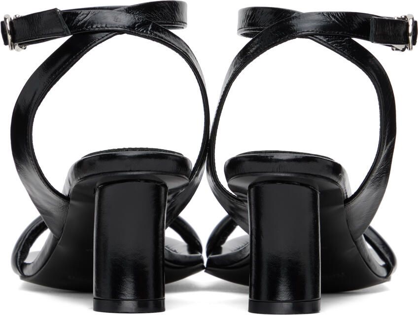 Reike Nen Black Patent Heeled Sandals