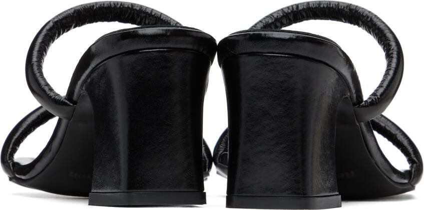 Reike Nen Black Twisted Heeled Sandals