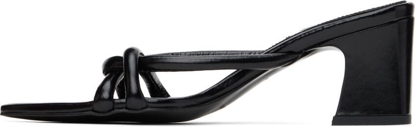 Reike Nen Black Twisted Heeled Sandals - Picture 4