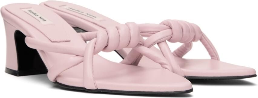 Reike Nen Pink Noodle Knot Heeled Sandals - Picture 2