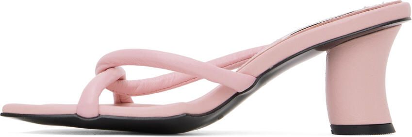 Reike Nen Pink Twisted Heeled Sandals - Picture 4