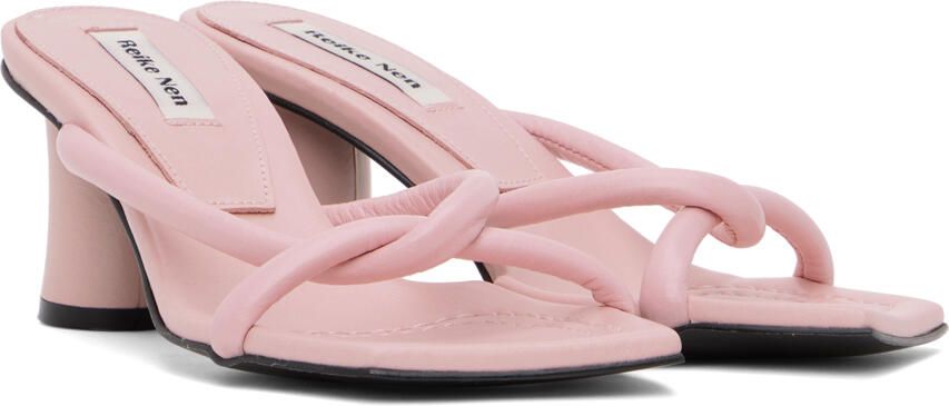 Reike Nen Pink Twisted Heeled Sandals - Picture 2