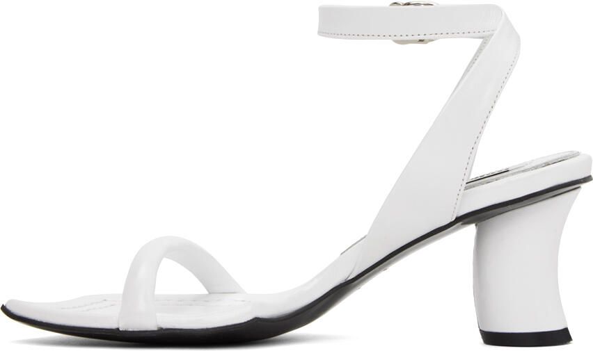 Reike Nen White Leather Heeled Sandals - Picture 3