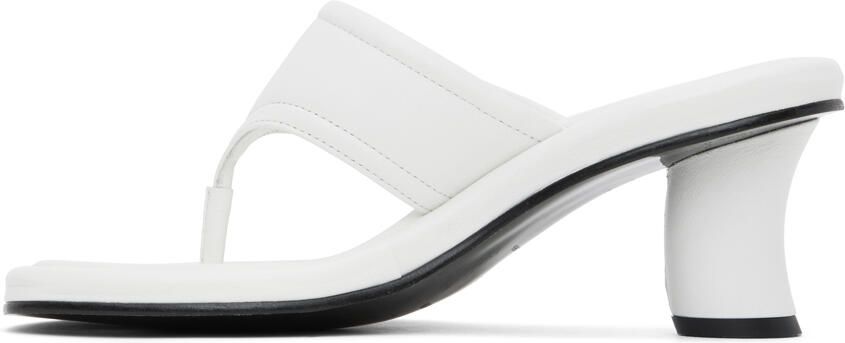 Reike Nen White Padded Heeled Sandals - Picture 3