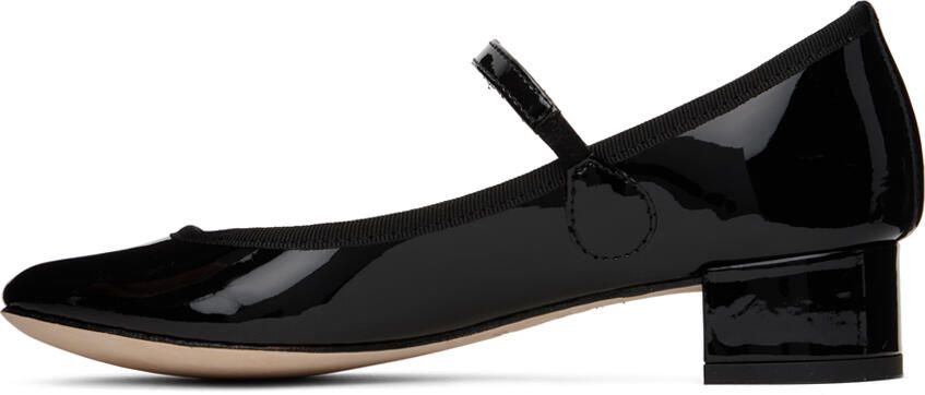 Repetto Black Rose Mary Jane Heels - Picture 7
