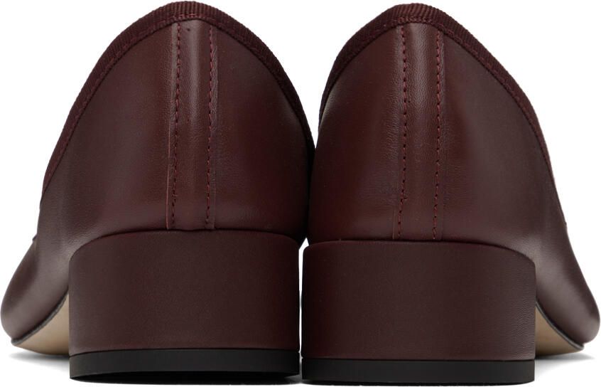 Repetto SSENSE Exclusive Burgundy Camille Heels