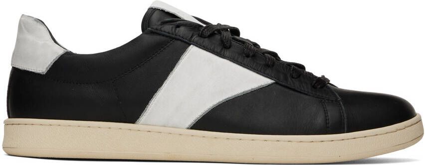 Rhude Black & White Court Sneakers