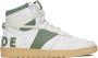 Rhude Green & White Rhecess Hi Sneakers - Thumbnail 1