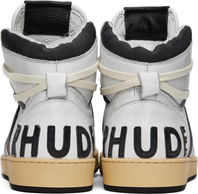 Rhude Black & White Rhecess Hi Sneakers