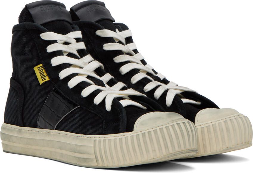 Rhude Black Bel Airs Sneakers - Picture 2