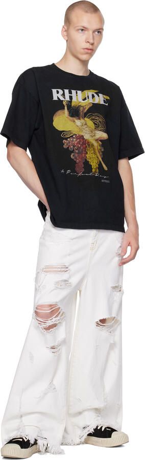 Rhude Black Bel Airs Sneakers - Picture 4