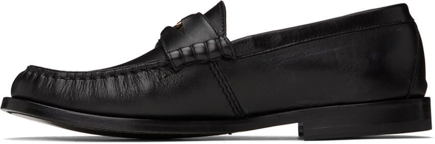 Rhude Black Leather Penny Loafers - Picture 4