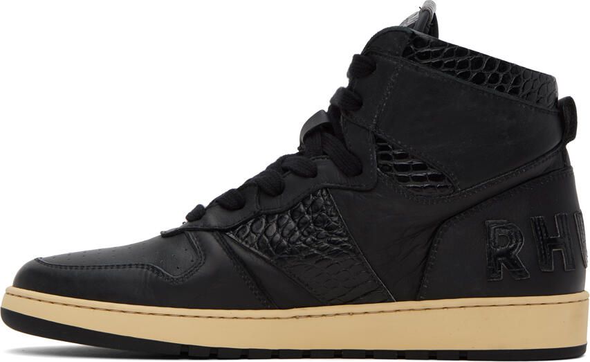 Rhude Black Rhecess-Hi Sneakers - Picture 3