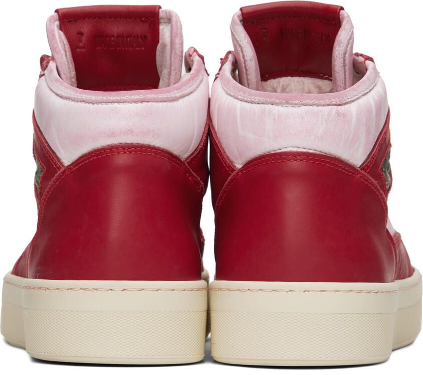 Rhude Red & White Cabriolets Sneakers