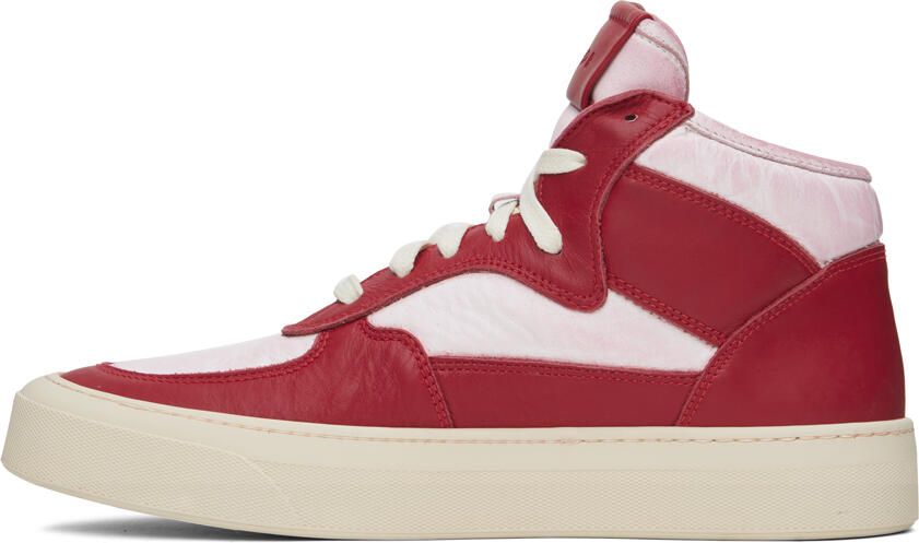 Rhude Red & White Cabriolets Sneakers - Picture 3