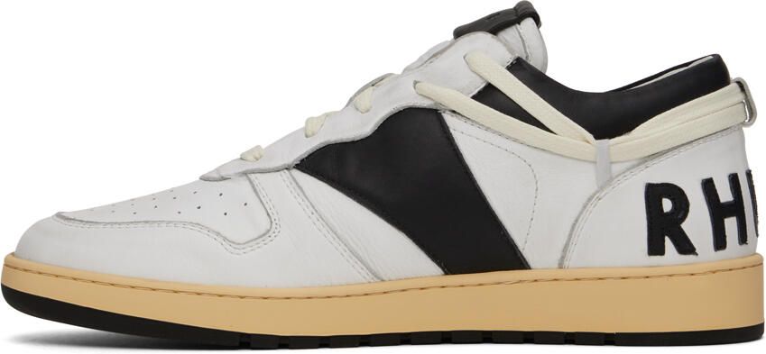 Rhude SSENSE Exclusive White & Black Rhecess Low Sneakers - Picture 5