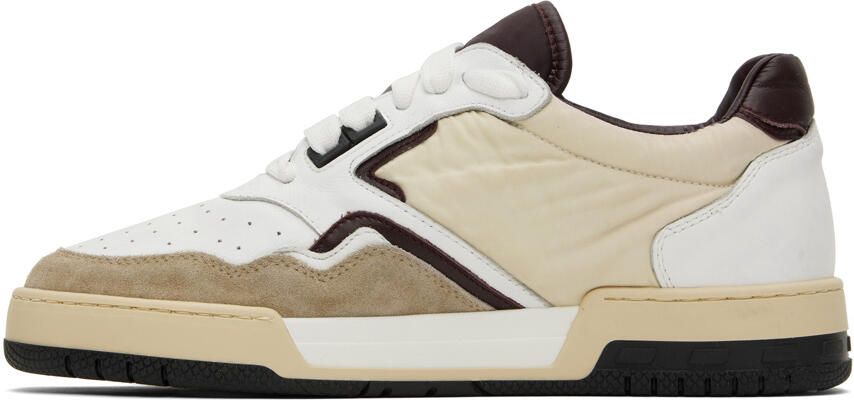 Rhude White & Beige Racing Sneakers - Picture 3