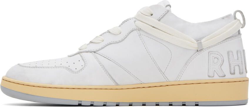 Rhude White Rhecess-Low Sneakers - Picture 3