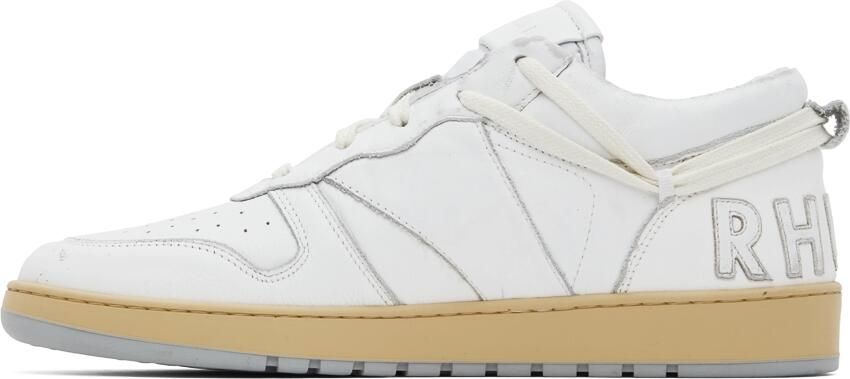 Rhude White Rhecess Low Sneakers - Picture 3