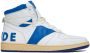 Rhude White & Blue Rhecess Hi Sneakers - Thumbnail 1