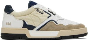 Rhude White & Navy Racing Sneakers