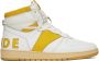 Rhude White & Yellow Rhecess Hi Sneakers - Thumbnail 1