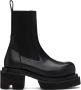 Rick Owens Black Beatle Bogun Chelsea Boots - Thumbnail 1