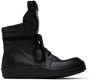 Rick Owens Black Geobasket Sneakers - Thumbnail 1