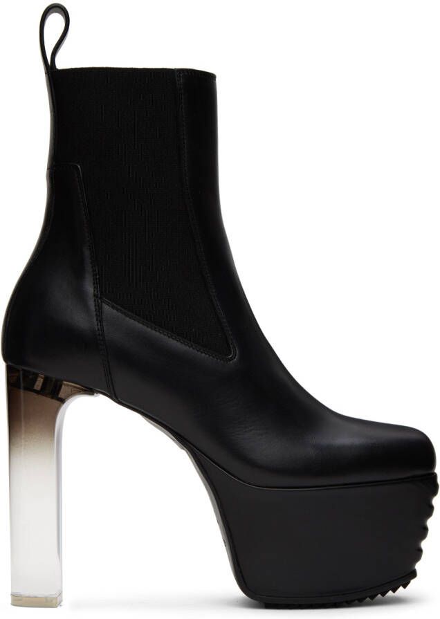 Rick Owens Black Minimal Grill Boots