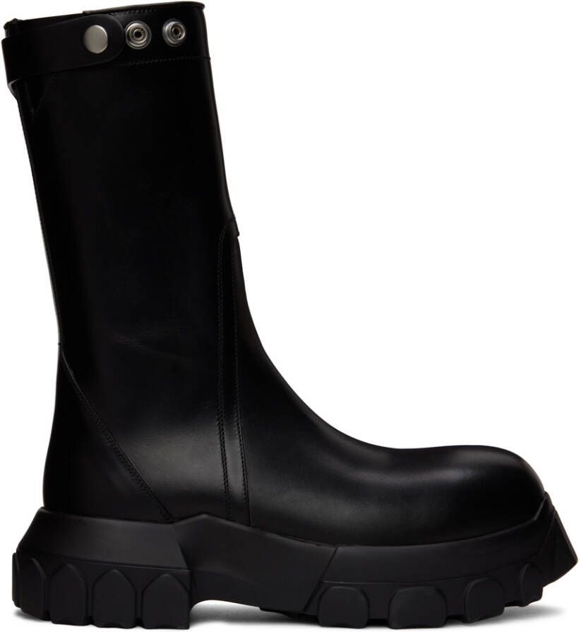 Rick Owens Black Platform Creeper Boots